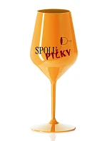 SPOLUPIČKY – oranžová nerozbitná pohár na víno 470 ml