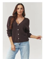 Sveter na gombíky model 223259 Makadamia