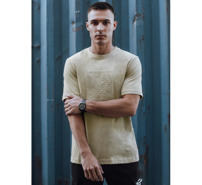 FashionStreet béžové pánske tričko RX5518