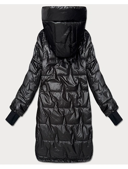 Prošívaná dámská bunda s kapucí, černá model 22403156 - S'WEST Prošívaná dámská bunda s kapucí, černá model 22403156 - S'WEST