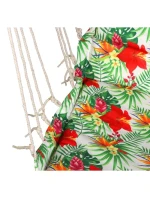 BRAZÍLSKA ZÁVESNÁ SEDACIA SEDAČKA HAMAK 100x50cm PRÍRODA S TROPICKOU DŽUNGĽOU PUSH CUSHION BRAZÍLSKA ZÁVESNÁ SEDACIA SEDAČKA HAMAK 100x50cm PRÍRODA S TROPICKOU DŽUNGĽOU PUSH CUSHION