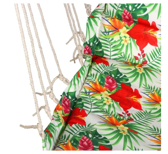BRAZÍLSKA ZÁVESNÁ SEDACIA SEDAČKA HAMAK 100x50cm PRÍRODA S TROPICKOU DŽUNGĽOU PUSH CUSHION BRAZÍLSKA ZÁVESNÁ SEDACIA SEDAČKA HAMAK 100x50cm PRÍRODA S TROPICKOU DŽUNGĽOU PUSH CUSHION