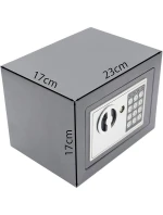 TREZOR S DIGITÁLNYM ZÁMKOM 23X17X17CM 1067582 SASKA GARDEN