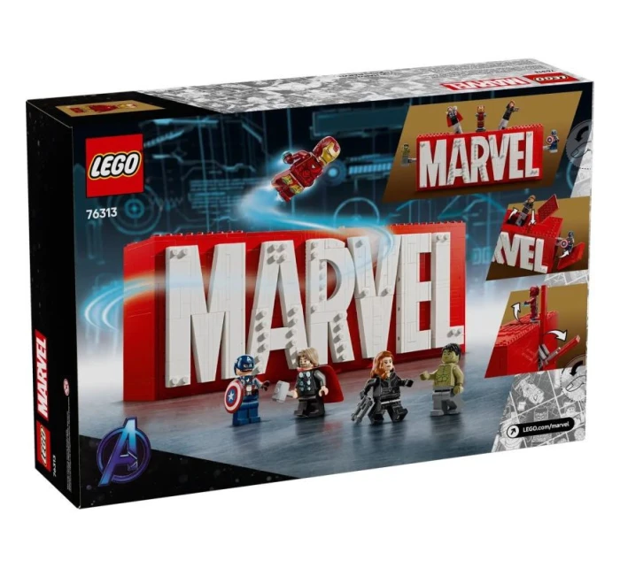 LEGO MARVEL SUPER HEROES 76313 Logo MARVEL s minifigúrkami