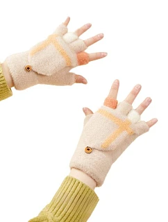 Dámske/detské zimné rukavice Telefónne rukavice - biele dámske