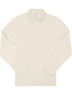 B&C My Polo 180 LSL Piqué – polokošeľa s dlhým rukávom 01.U425, smotanová