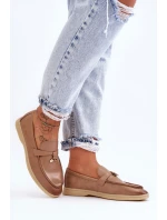 Dámské klasické mokasíny hnědé model 21626974 - Boto