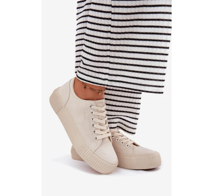 Dámské Textilní Tenisky Big Star model 21693225 Béžové - Big Star Shoes