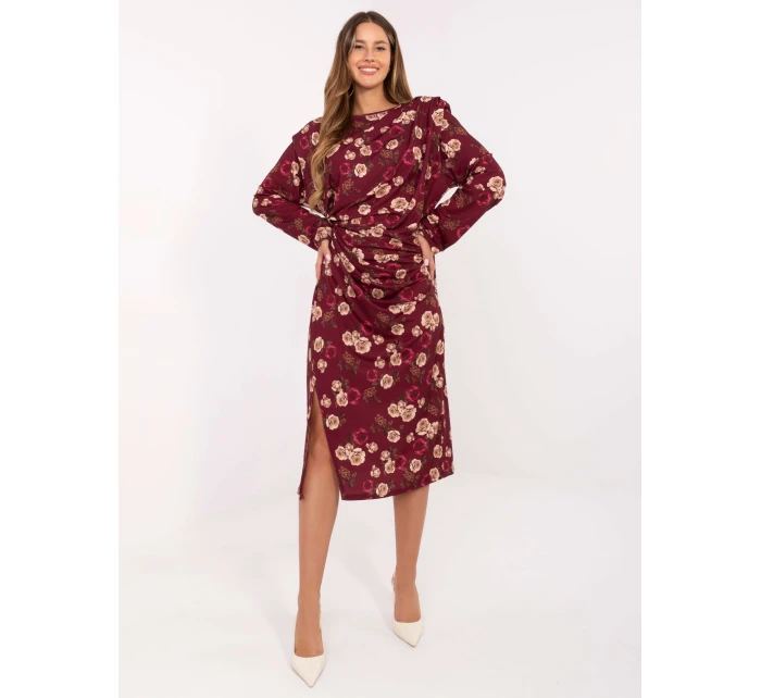 Šaty IT SK 20057 1.02 bordová Šaty IT SK 20057 1.02 bordová