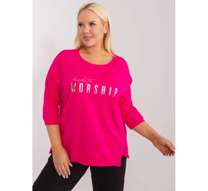 Bluzka RV BZ model 19465512 fuksjowy - FPrice Bluzka RV BZ model 19465512 fuksjowy - FPrice