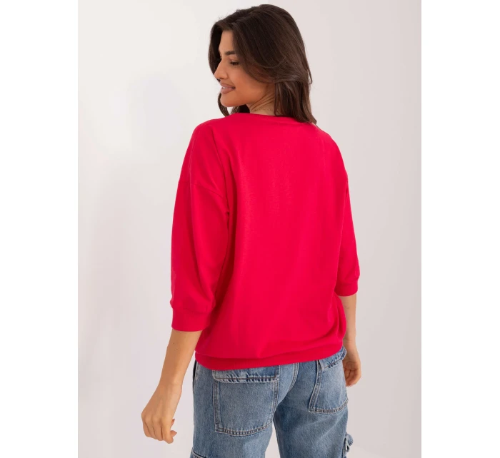 Bluzka RV BZ model 20180362 czerwony - FPrice Bluzka RV BZ model 20180362 czerwony - FPrice