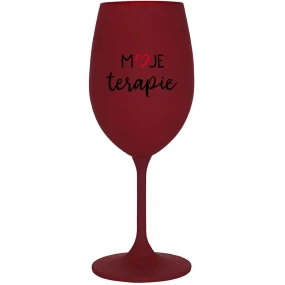 MOJE TERAPIE - bordo sklenice na víno 350 ml