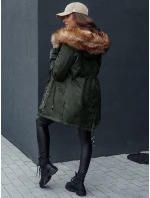 Dámská zimní bunda parka s kapucí II zelená Dstreet model 21979736 - FashionStreet