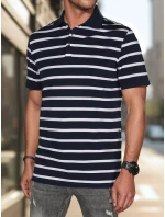 Pánská pruhovaná polokošile tmavě modrá Dstreet model 21987894 - FashionStreet