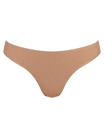 Dámske tangá ZERO Feel Pure String - NOSTALGIC BROWN - béžové 00CM - SLOGGI