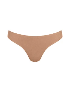 Dámske tangá ZERO Feel Pure String - NOSTALGIC BROWN - béžové 00CM - SLOGGI