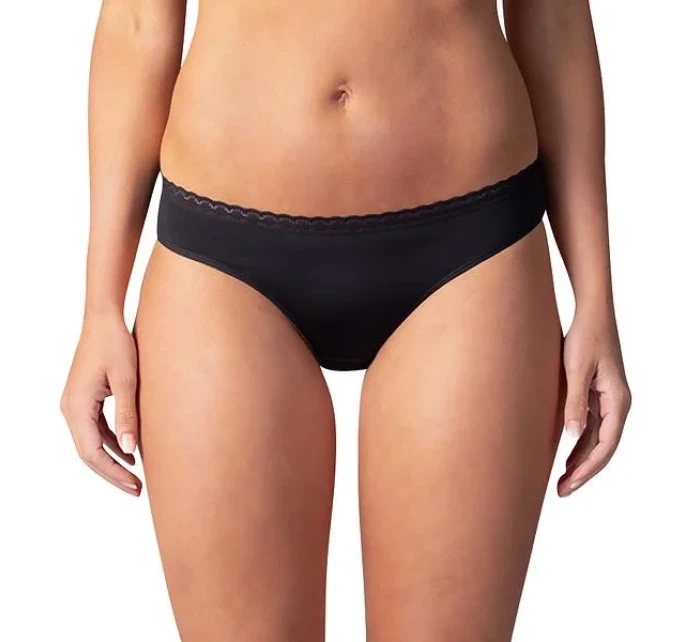 Dámské kalhotky s krajkou model 20897516 MICRO SLIP  černá - Bellinda