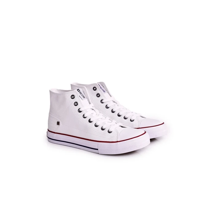 Pánské klasické vysoké tenisky BIG STAR model 21545604 Bílé - Big Star Shoes