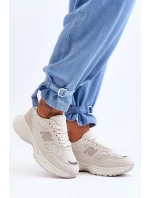 Modne Damskie Buty Sportowe Z Siateczką Beżowe Venice