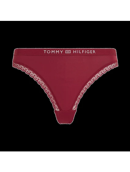 Dámske čipkované nohavičky s tonálnym logom UW0UW04183-XJS - Tommy Hilfiger