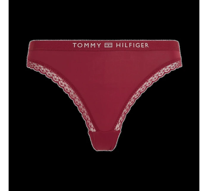 Dámske čipkované nohavičky s tonálnym logom UW0UW04183-XJS - Tommy Hilfiger