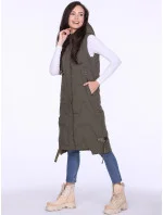 Dámská vesta Khaki model 20756462 - PERSO Dámská vesta Khaki model 20756462 - PERSO