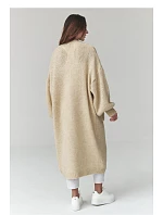 Zapínanie svetra model 226872 Makadamia Zapínanie svetra model 226872 Makadamia