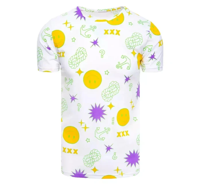 Pánské tričko s potiskem bílé Dstreet model 21965354 - FashionStreet