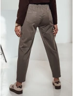 Dámské kalhoty v jedné velikosti s khaki páskem Dstreet model 21981962 - FashionStreet