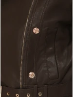 Dámske kožené ramonesky so zipsami hnedé FashionStreet TY5641