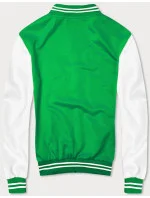 Zelená pánská baseballová mikina model 18406752 - J.STYLE Zelená pánská baseballová mikina model 18406752 - J.STYLE