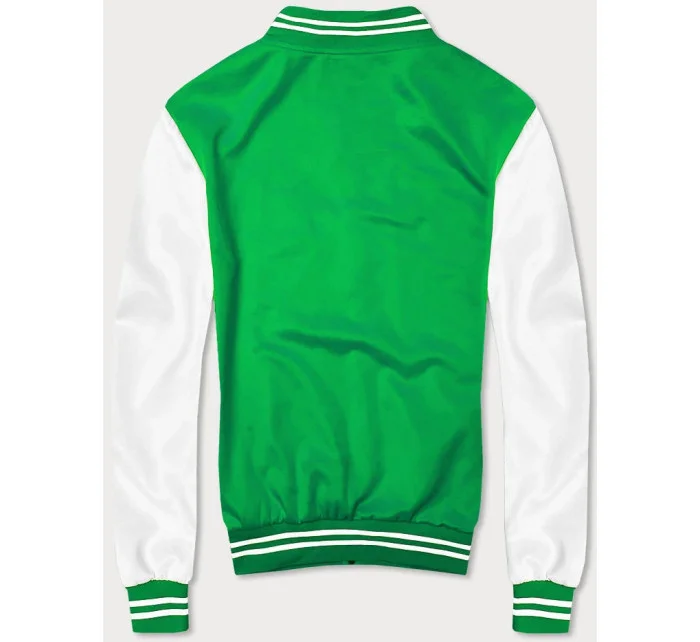 Zelená pánská baseballová mikina model 18406752 - J.STYLE Zelená pánská baseballová mikina model 18406752 - J.STYLE