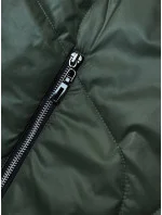 Tmavě zelená dámská bunda s odepínací kapucí model 18851537 - S'WEST