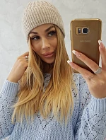 Tenká čiapka Grace K211 svetlo béžová