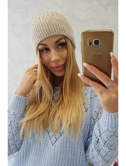Tenká čiapka Grace K211 svetlo béžová Tenká čiapka Grace K211 svetlo béžová