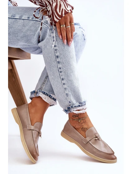 Klasyczne Mokasyny Damskie Szare Cortez