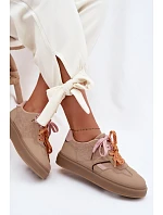 Dámské Tenisky S Světle Hnědé model 22095307 - Boto Dámské Tenisky S Světle Hnědé model 22095307 - Boto