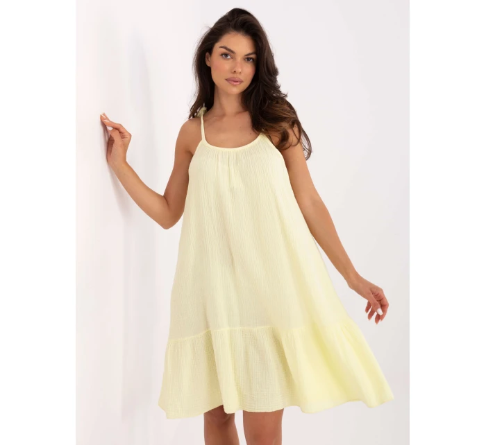 Sukienka TW SK BI 12 model 21204681 jasny żółty - FPrice