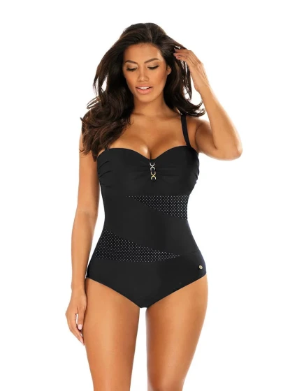 Dámske jednodielne plavky S8030DR-19s Portofino 1 čierna - Self