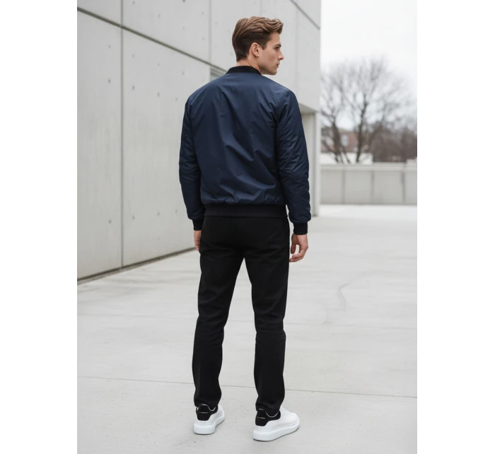 FashionStreet tmavomodrá pánska bunda bomber TX4424