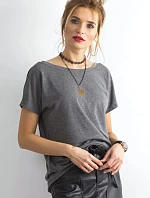 Základné tričko Feel Good tmavo šedé (4662-37P)