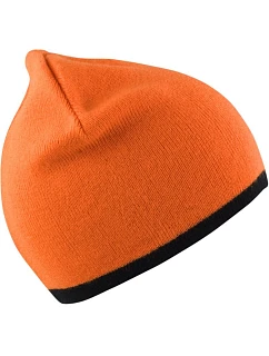Result Headwear RC 046X Obojstranná pletená čiapka 28.046X jasne oranžová/čierna