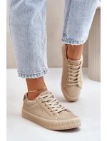 Zateplené dámske tenisky Big Star Beige Zateplené dámske tenisky Big Star Beige