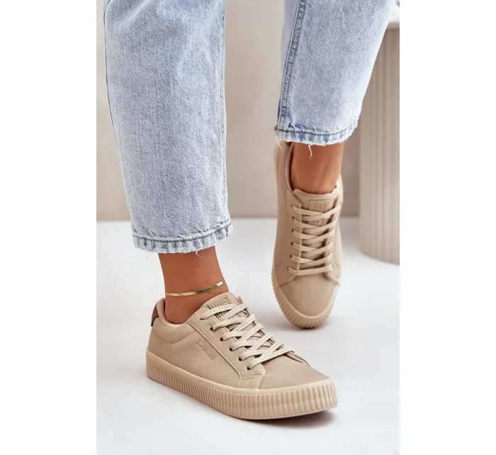 Zateplené dámske tenisky Big Star Beige Zateplené dámske tenisky Big Star Beige