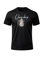 Pánské bavlněné tričko s potiskem - CHRO CHRO - černé