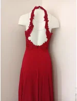 Dámske plesové šaty dlhé bordové - EVA a LOLA Dámske plesové šaty dlhé bordové - EVA a LOLA