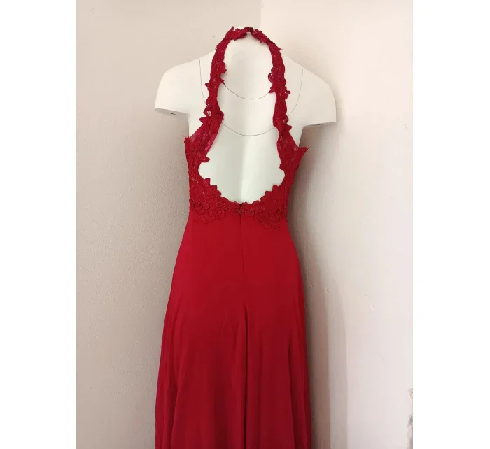 Dámske plesové šaty dlhé bordové - EVA a LOLA Dámske plesové šaty dlhé bordové - EVA a LOLA