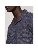 Pánske pyžamové tričko UM0UM02992 02E tmavomodré s potlačou - Tommy Hilfiger Pánske pyžamové tričko UM0UM02992 02E tmavomodré s potlačou - Tommy Hilfiger