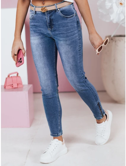 Dámske džínsové nohavice WERNI navy blue FashionStreet UY2366