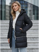 Dámska zimná dlhá bunda tmavomodrá FashionStreet TY5467 Dámska zimná dlhá bunda tmavomodrá FashionStreet TY5467
